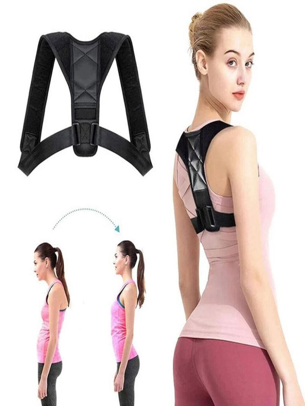 Posture Corrector Adjustable Back Brace Shoulder Support Clavicle Belt Men Women
